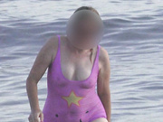 Smiley Swimsuit Transparent When Wet