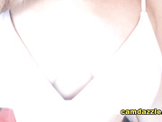 Beautiful Blonde Tresses In Curls In Her Webcam Show