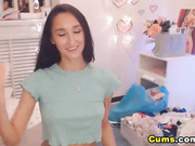 Skinny Babe Loves Playing Her Unshaved Cunt